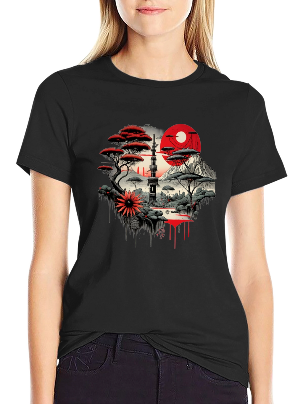 Asian Landscape Art T-Shirt