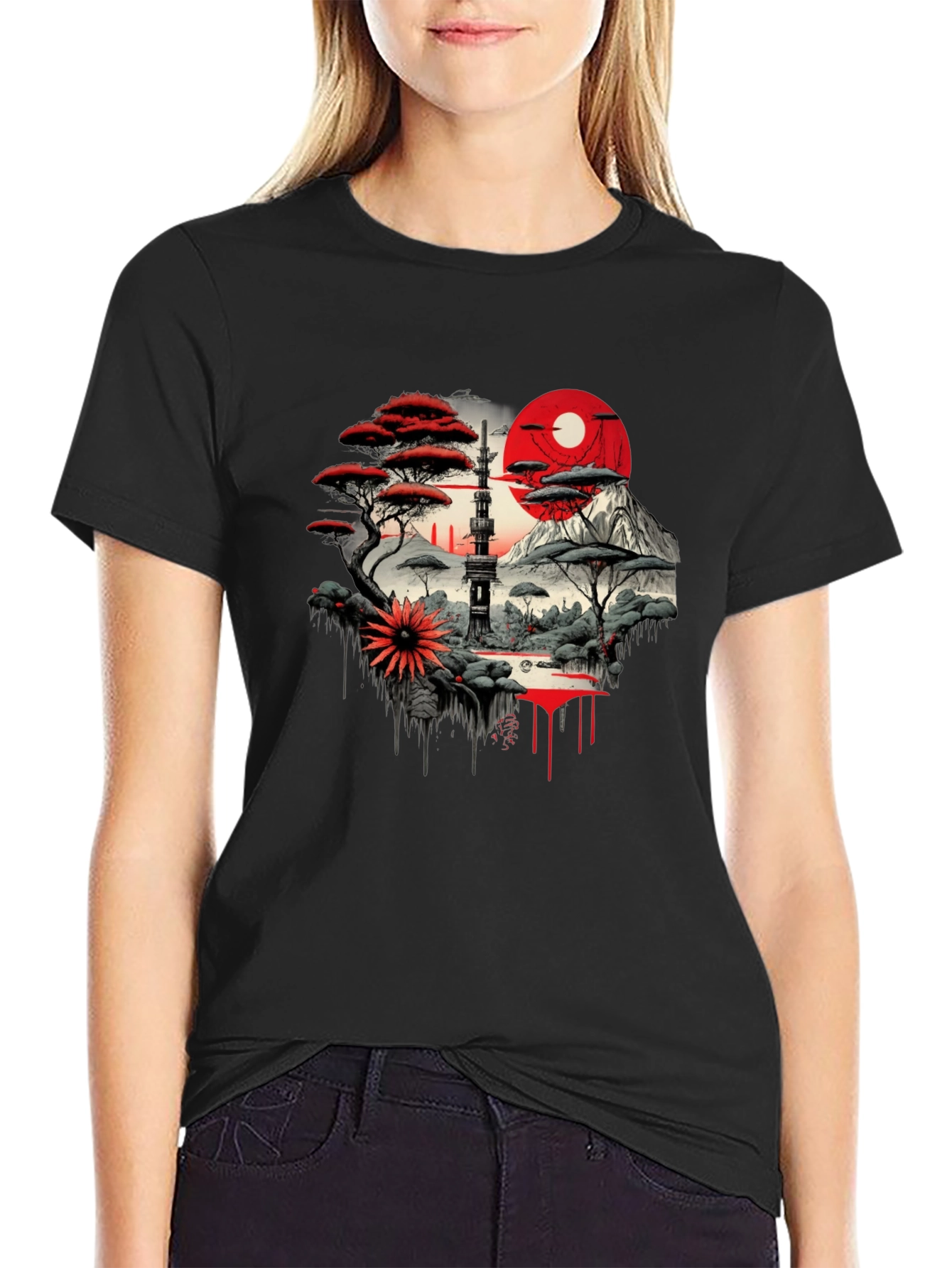 Asian Landscape Art T-Shirt