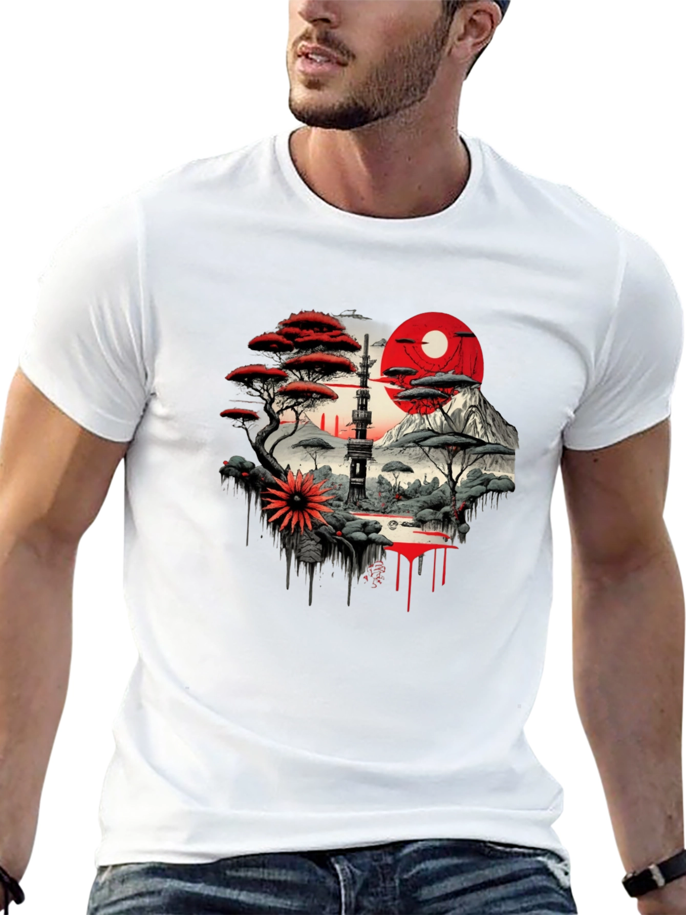 Asian Landscape Art T-Shirt