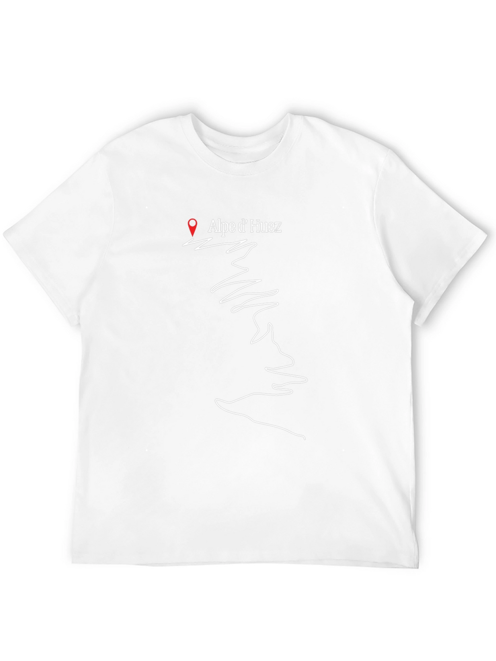 Alpe dHuez Black T-Shirt Cycling Gift