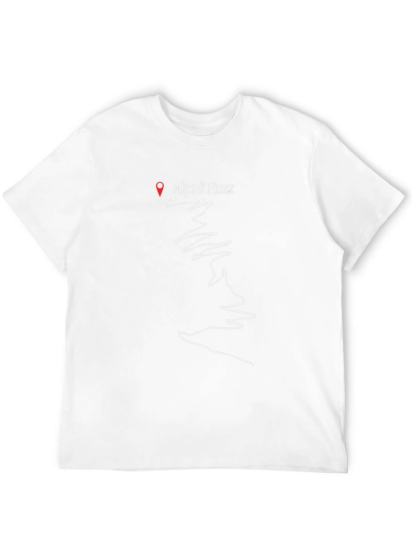 Alpe dHuez Black T-Shirt Cycling Gift