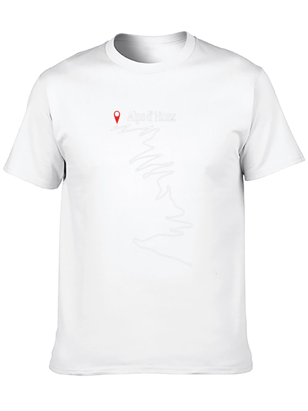 Alpe dHuez Black T-Shirt Cycling Gift