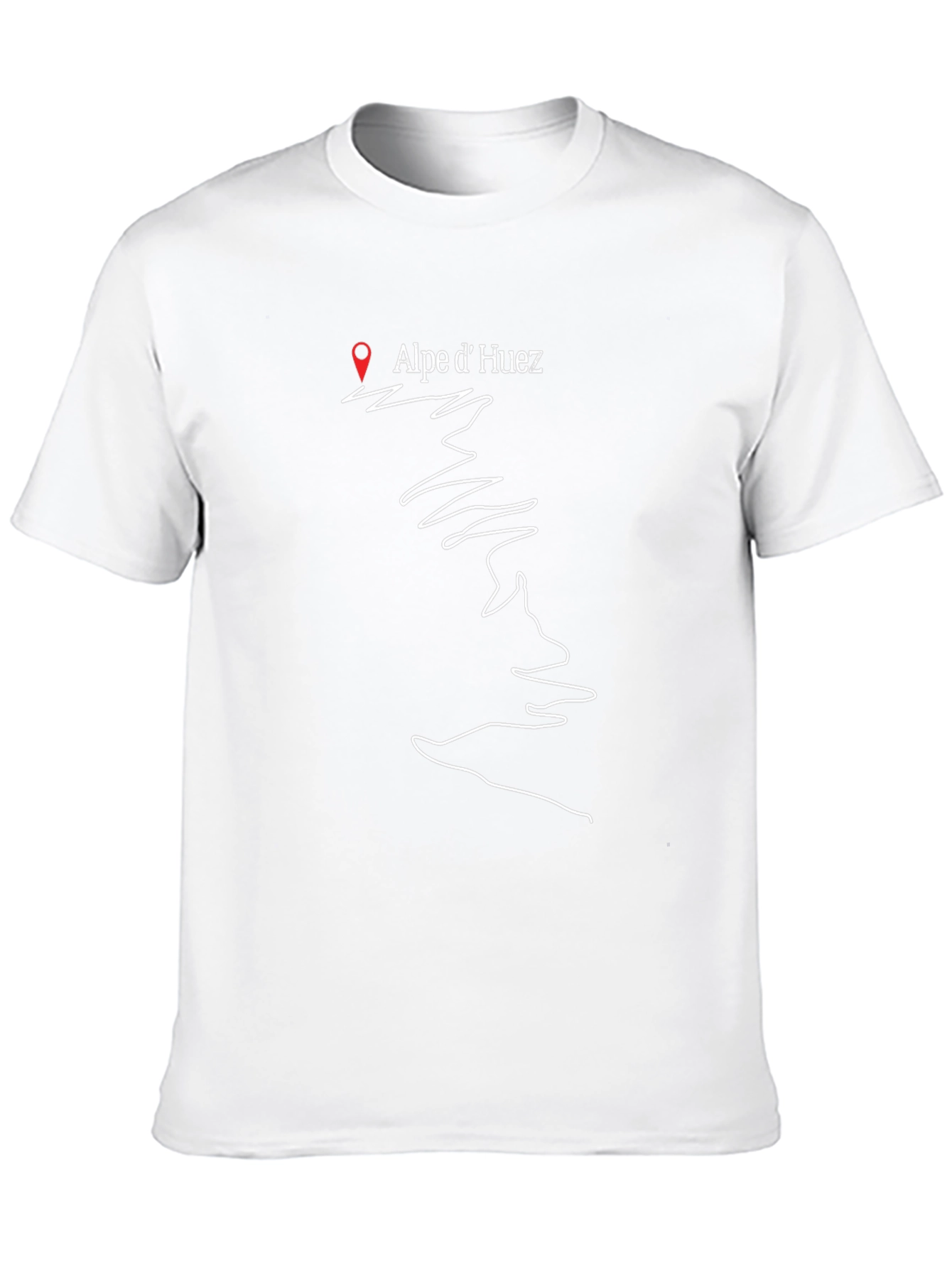 Alpe dHuez Black T-Shirt Cycling Gift