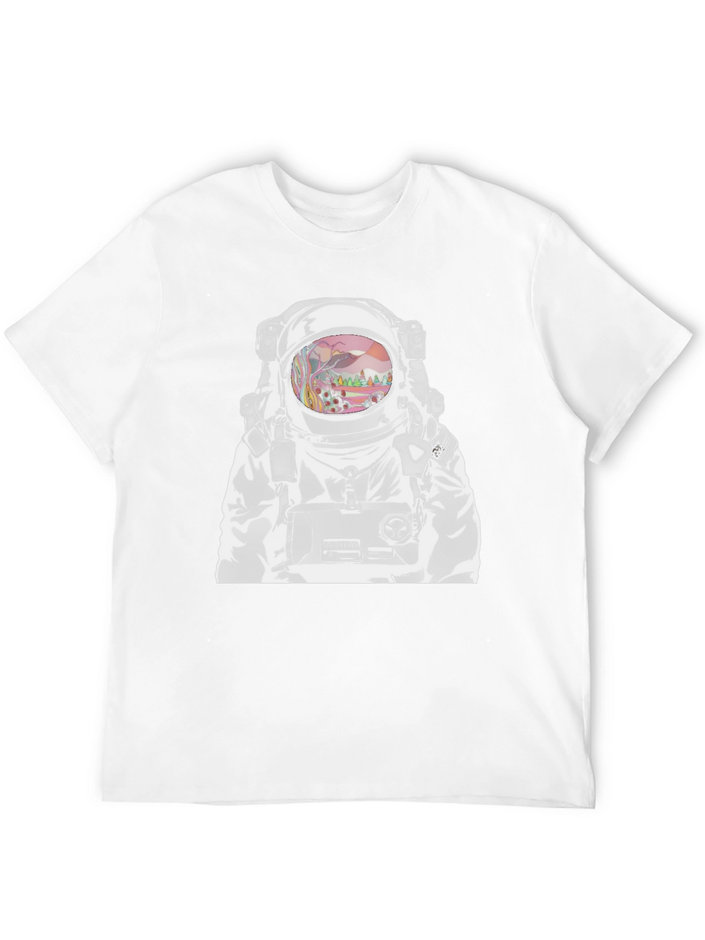 Astronaut Graphic T-Shirt - Outer Space Design