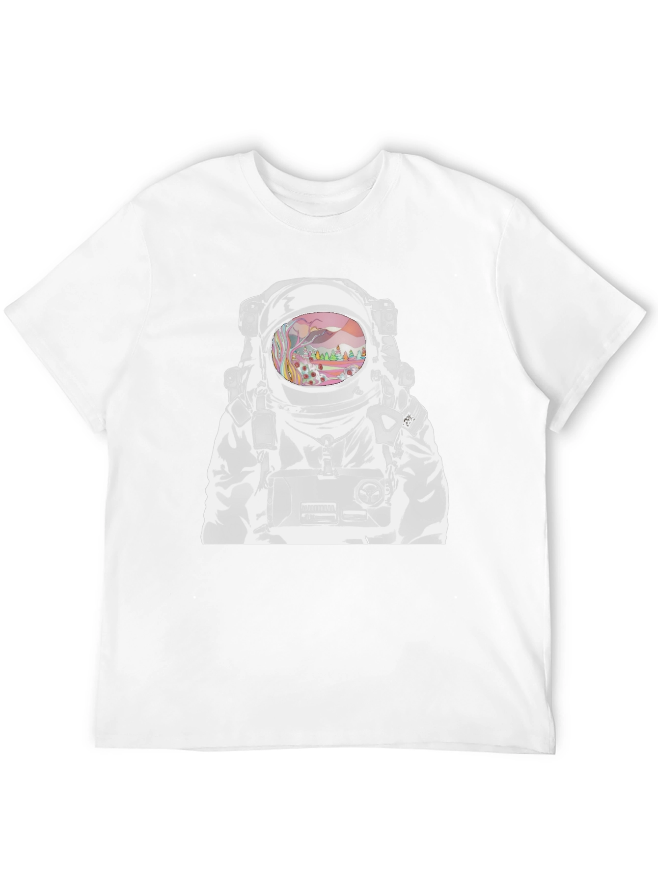 Astronaut Graphic T-Shirt - Outer Space Design
