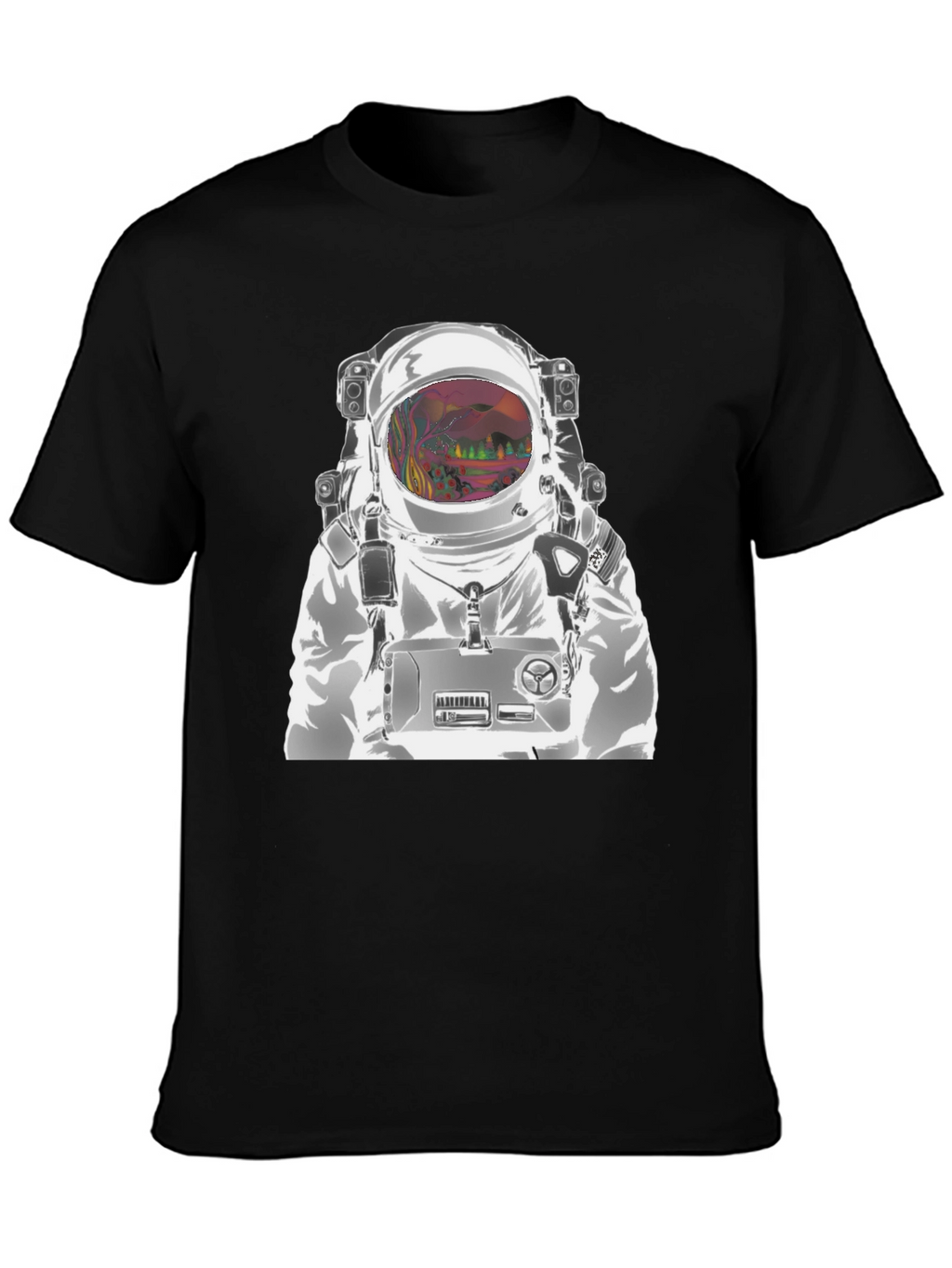 Astronaut Graphic T-Shirt - Outer Space Design