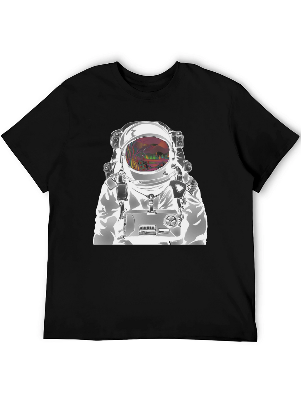 Astronaut Graphic T-Shirt - Outer Space Design
