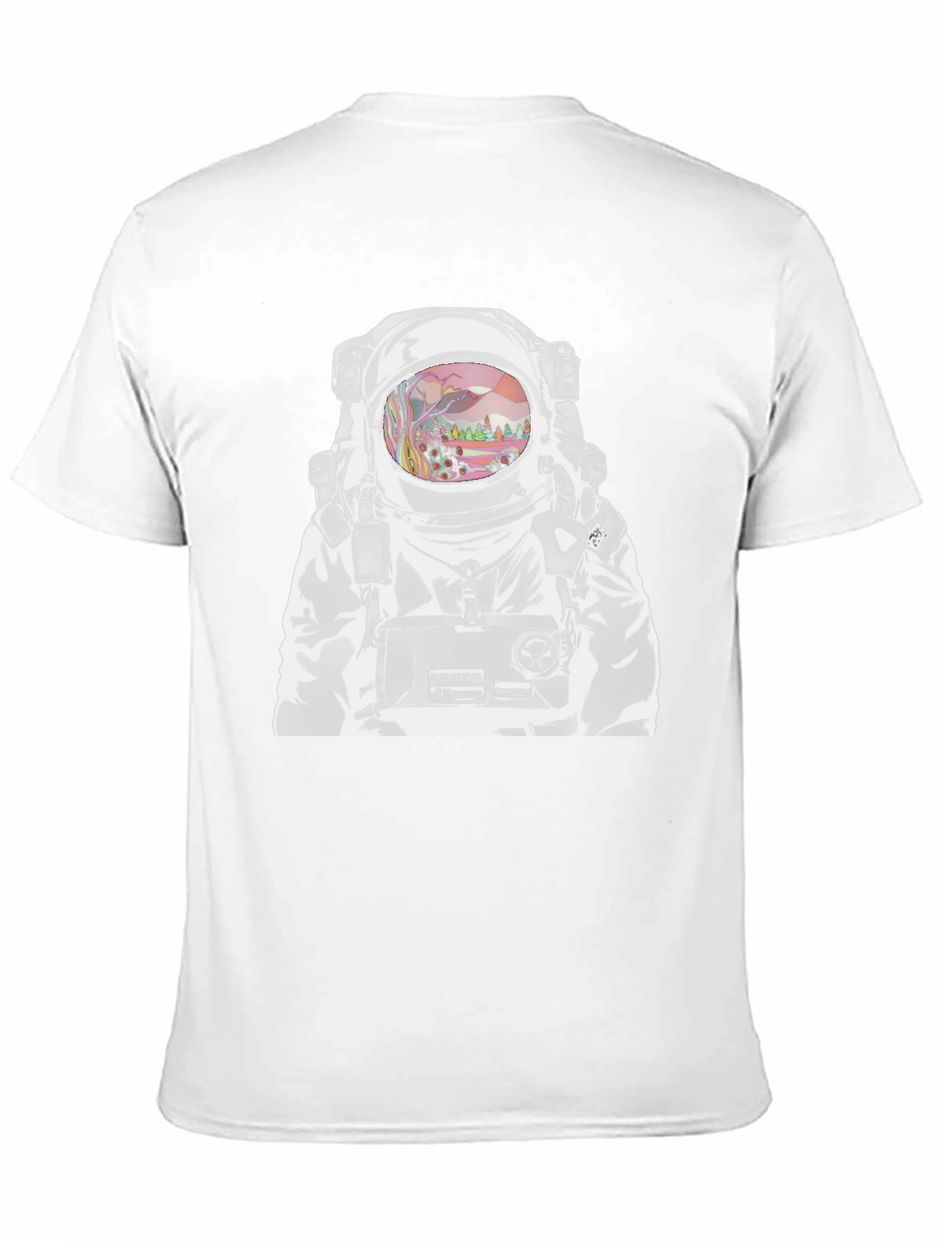 Astronaut Graphic T-Shirt - Outer Space Design