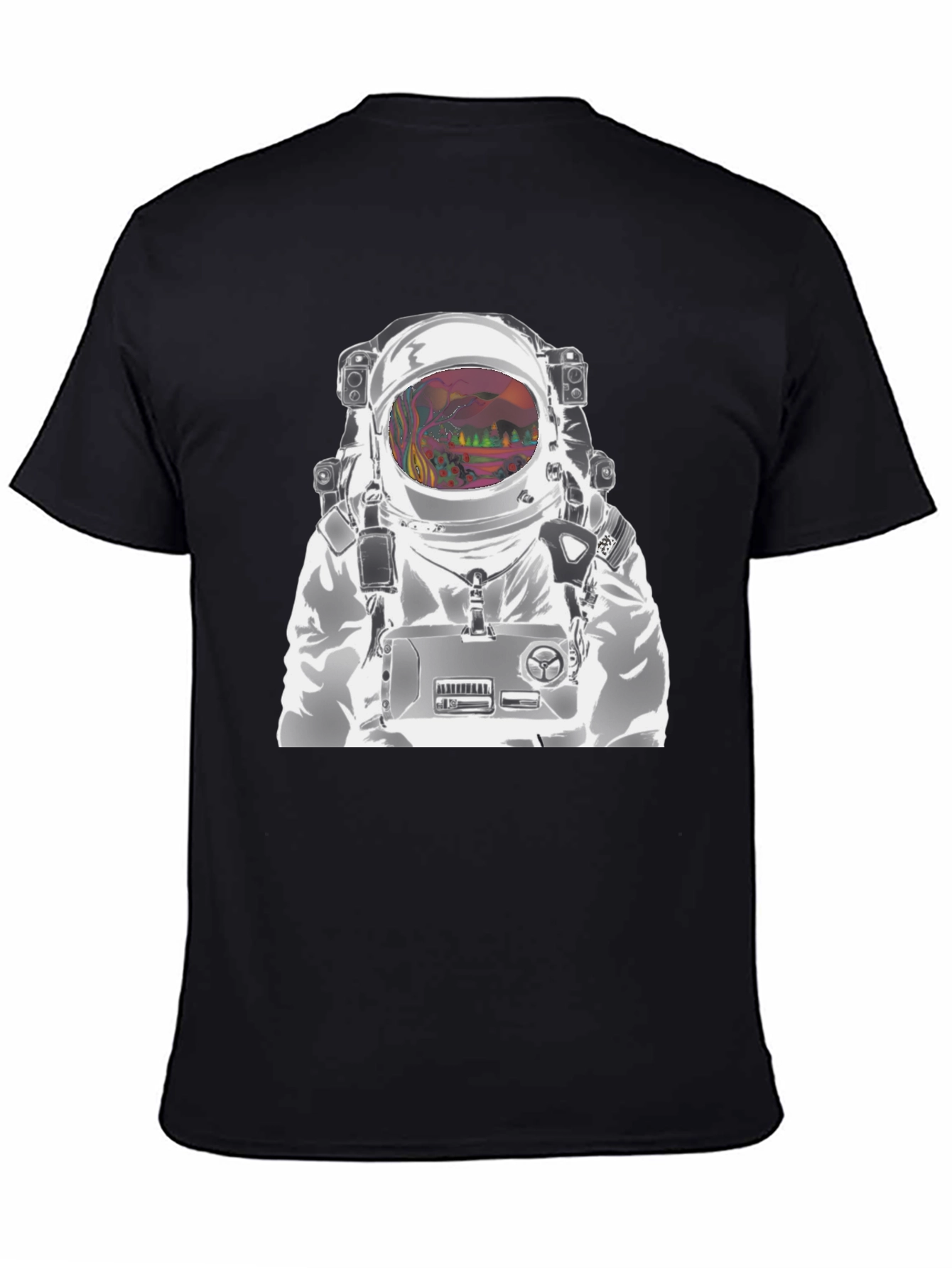 Astronaut Graphic T-Shirt - Outer Space Design
