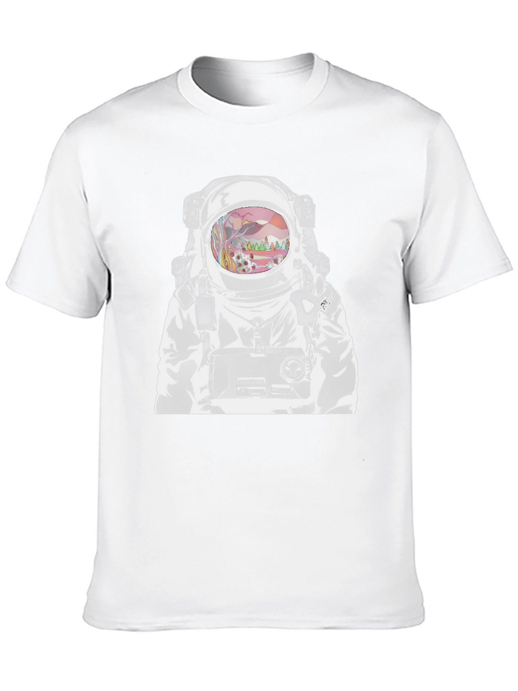 Astronaut Graphic T-Shirt - Outer Space Design
