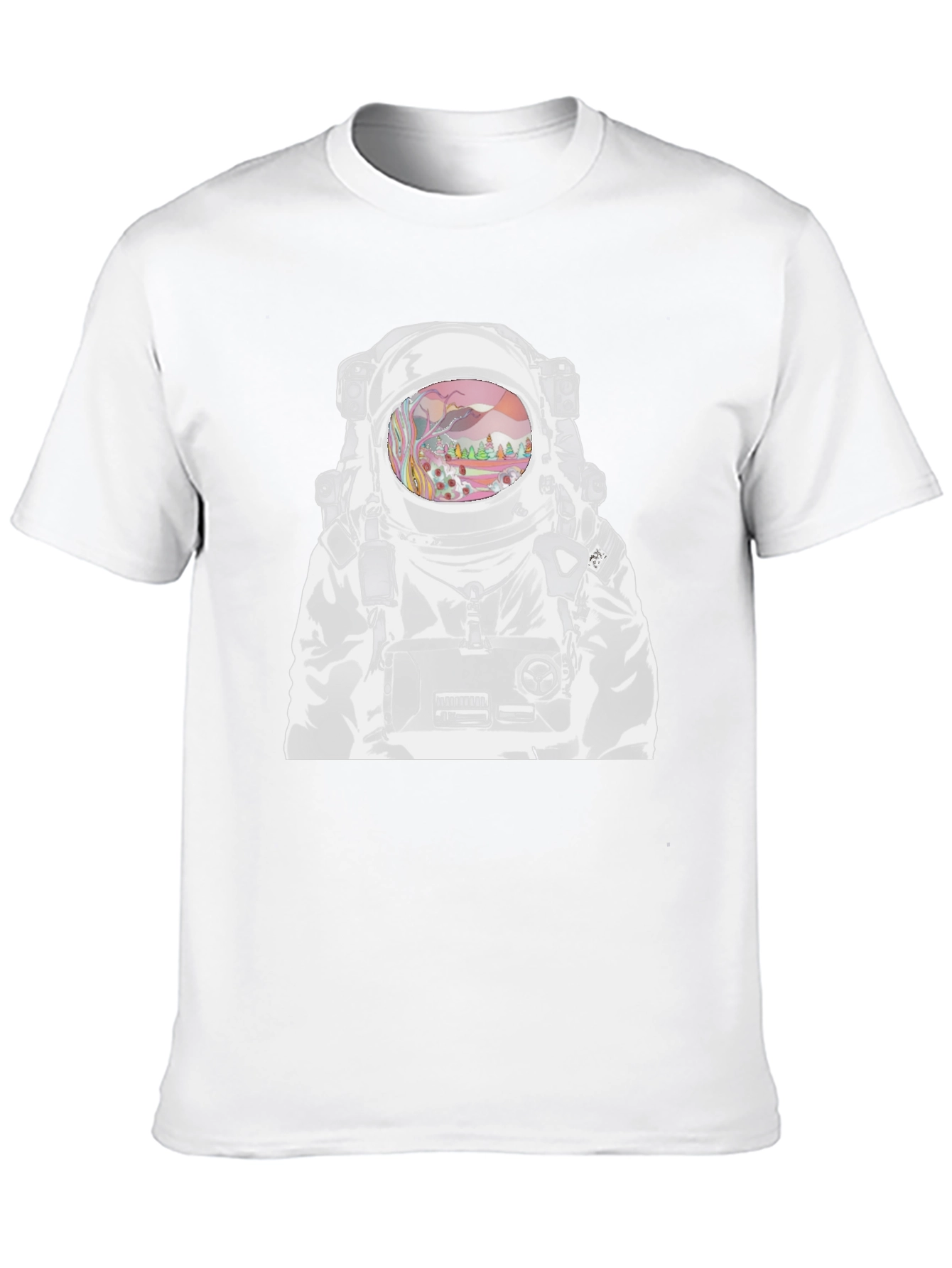 Astronaut Graphic T-Shirt - Outer Space Design