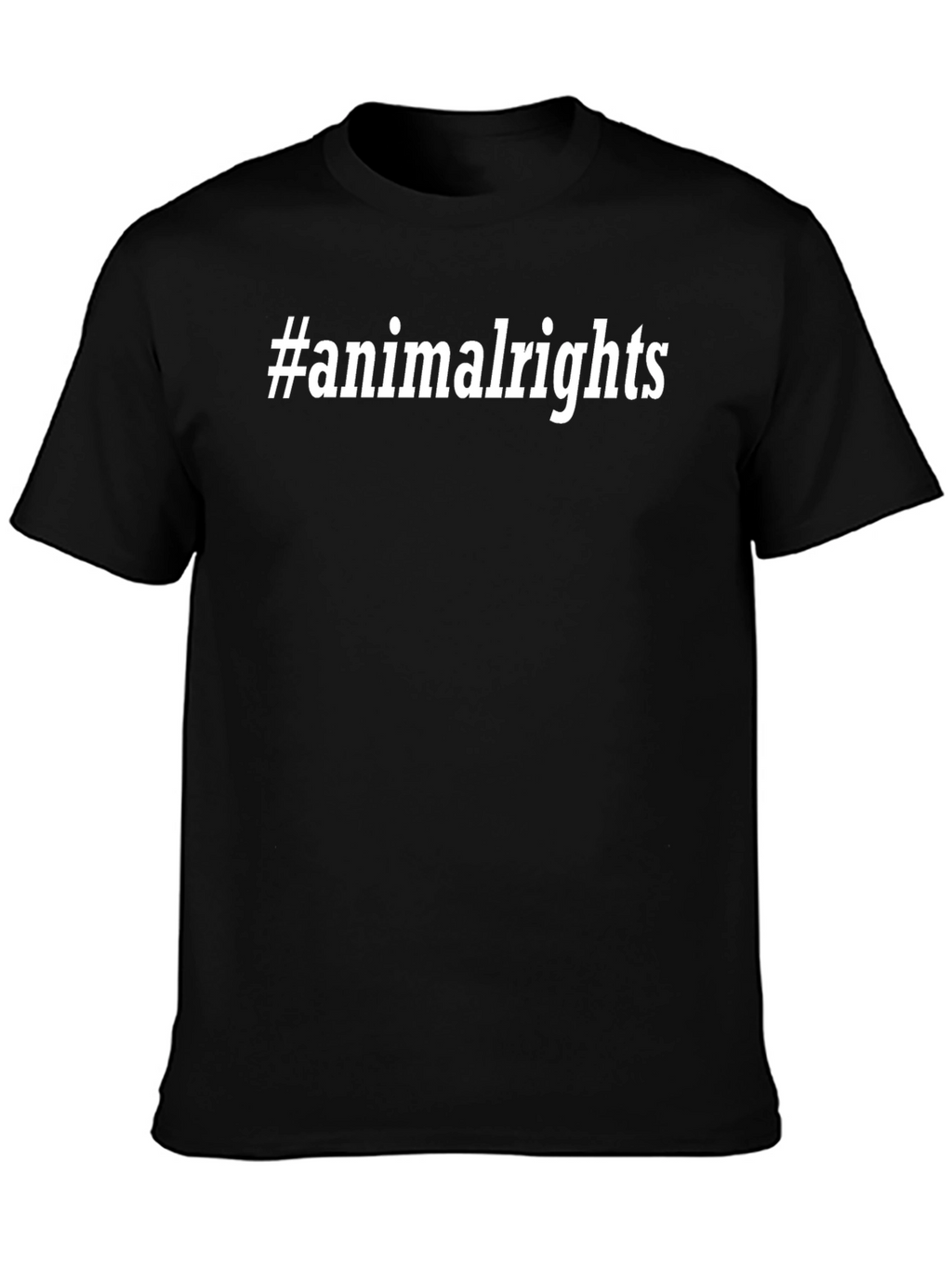 Animal Rights T-Shirt - Black Slogan Tee
