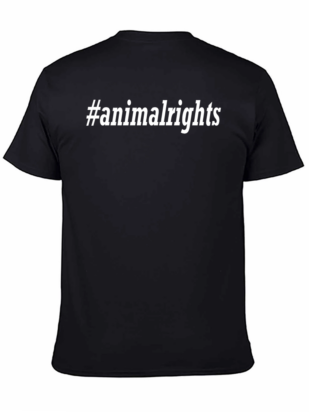 Animal Rights T-Shirt - Black Slogan Tee