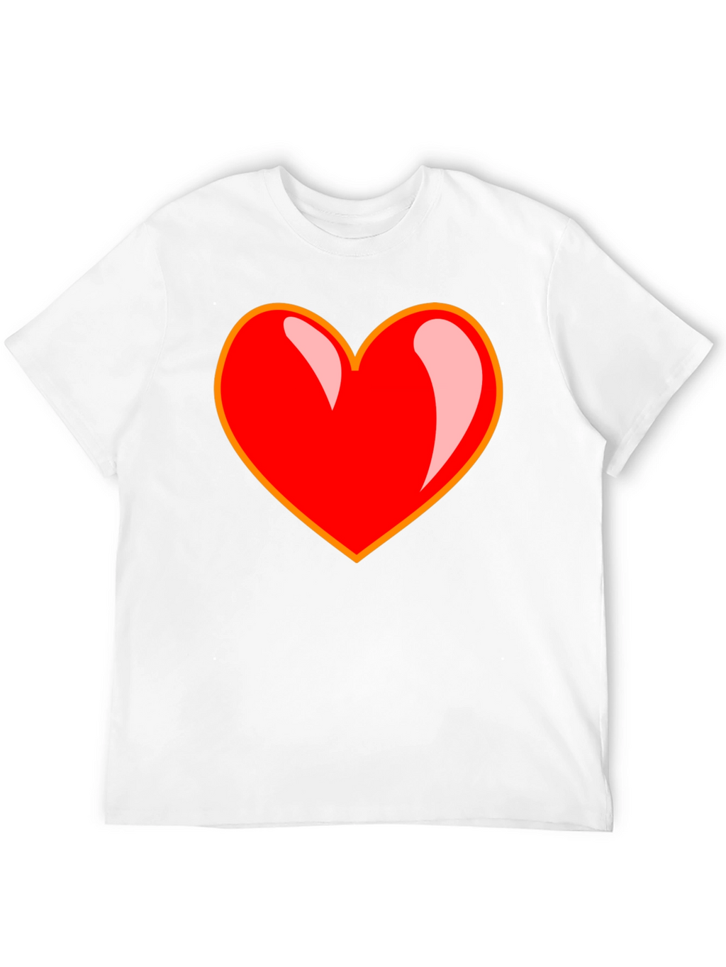 Bold Heart Graphic Tee - Black