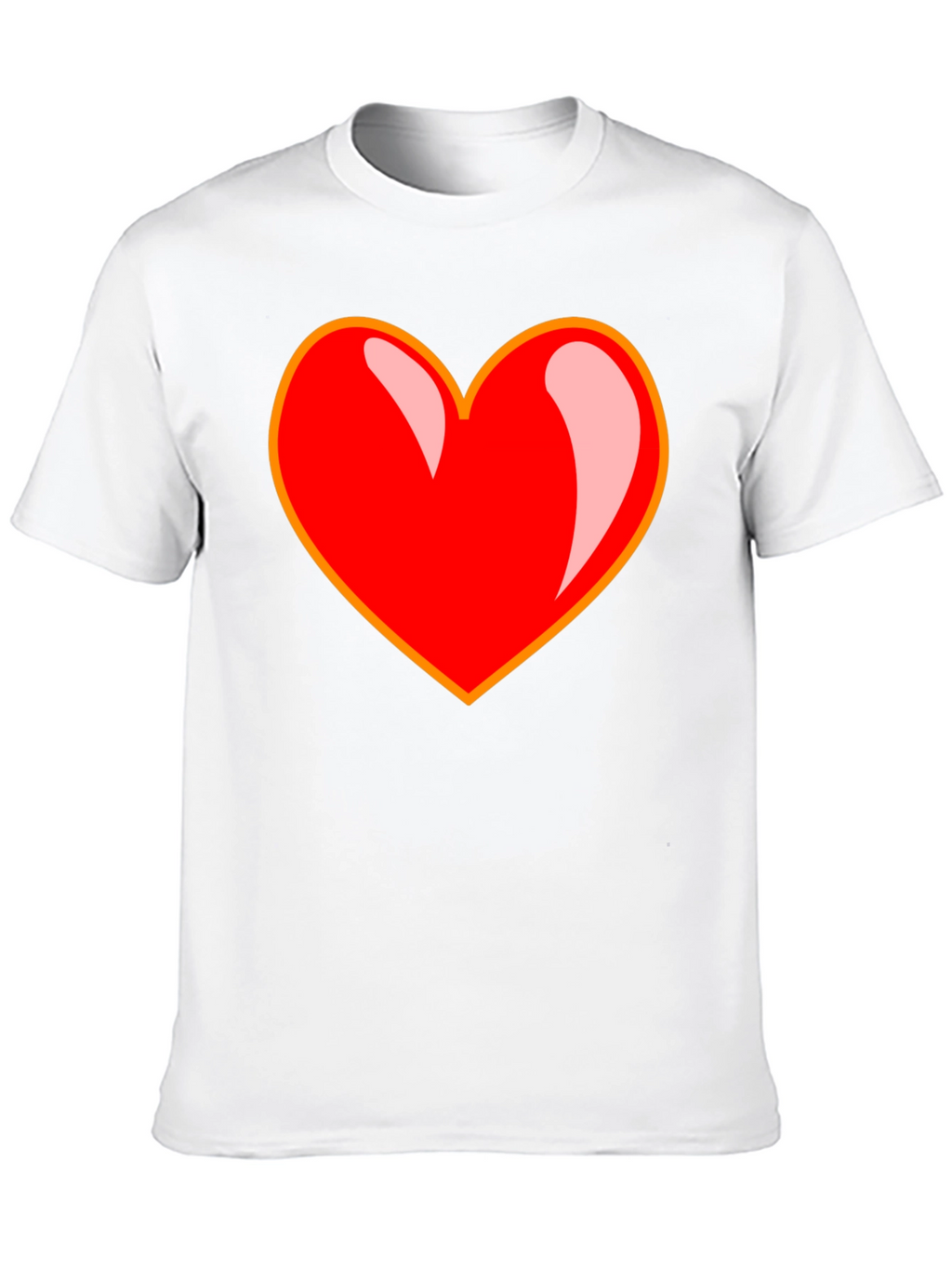 Bold Heart Graphic Tee - Black