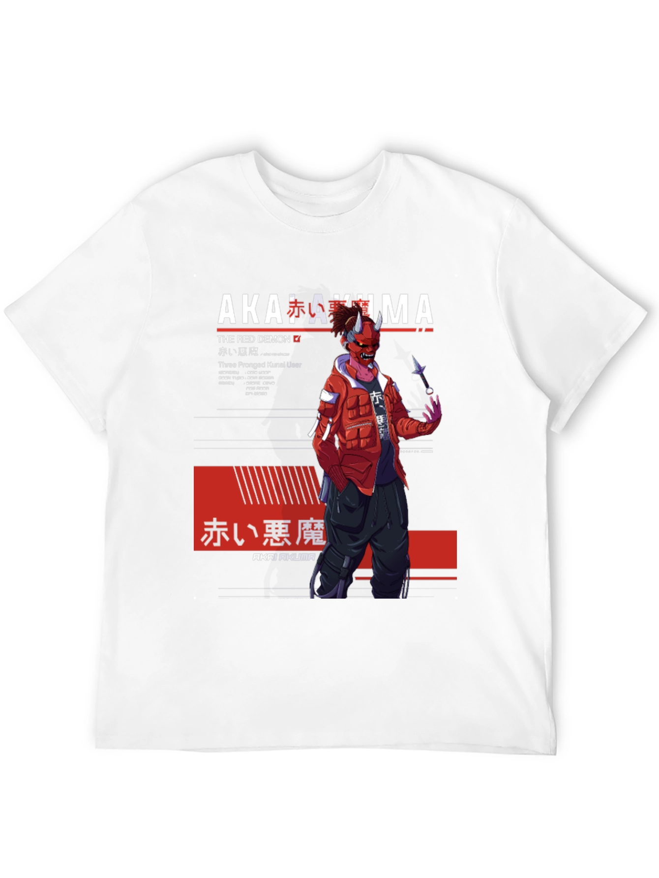 Akai Akuma T-Shirt - The Red Demon Japanese Anime