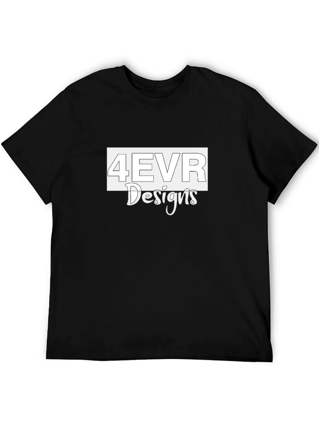 4EVR Designs Black Graphic Tee
