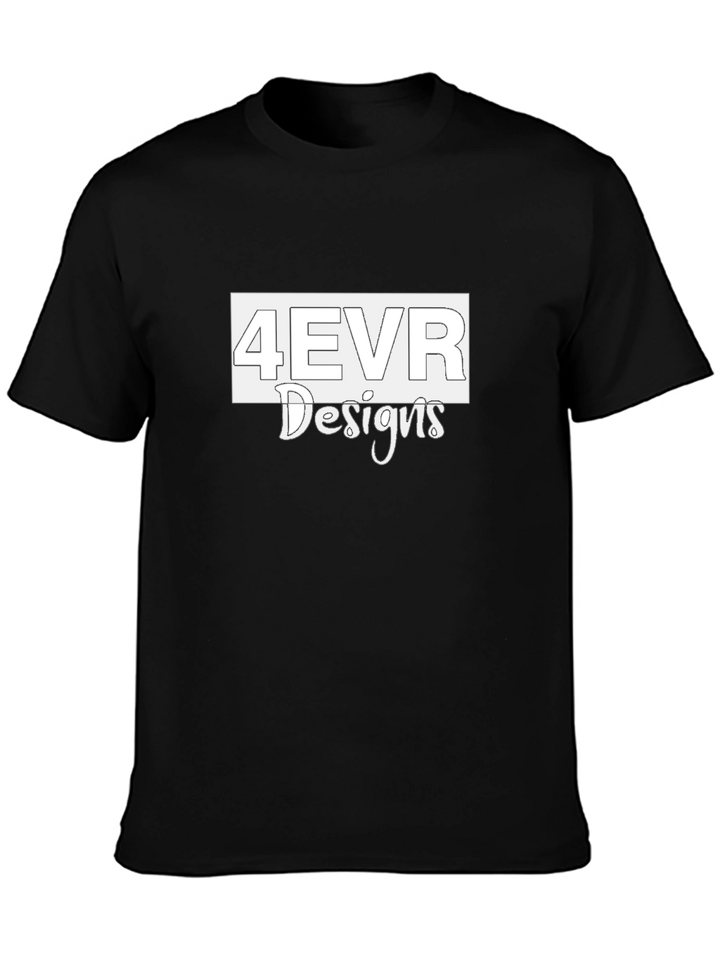 4EVR Designs Black Graphic Tee