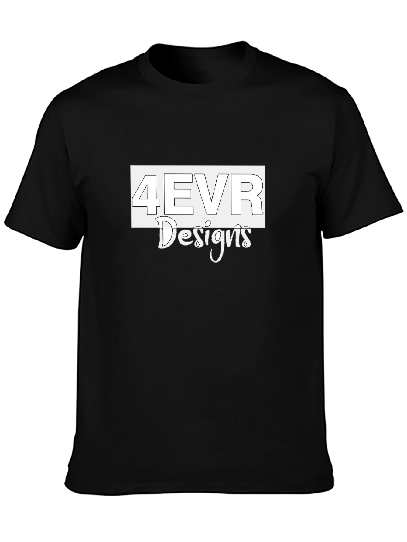 4EVR Designs Black Graphic Tee