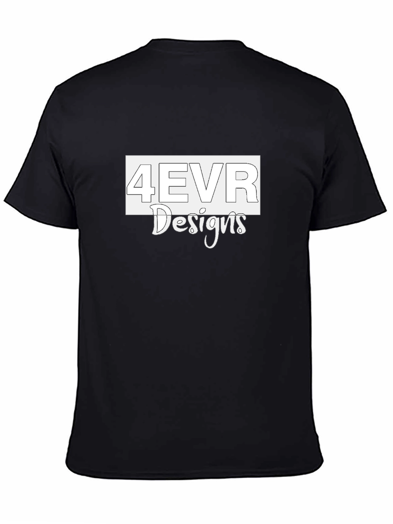 4EVR Designs Black Graphic Tee