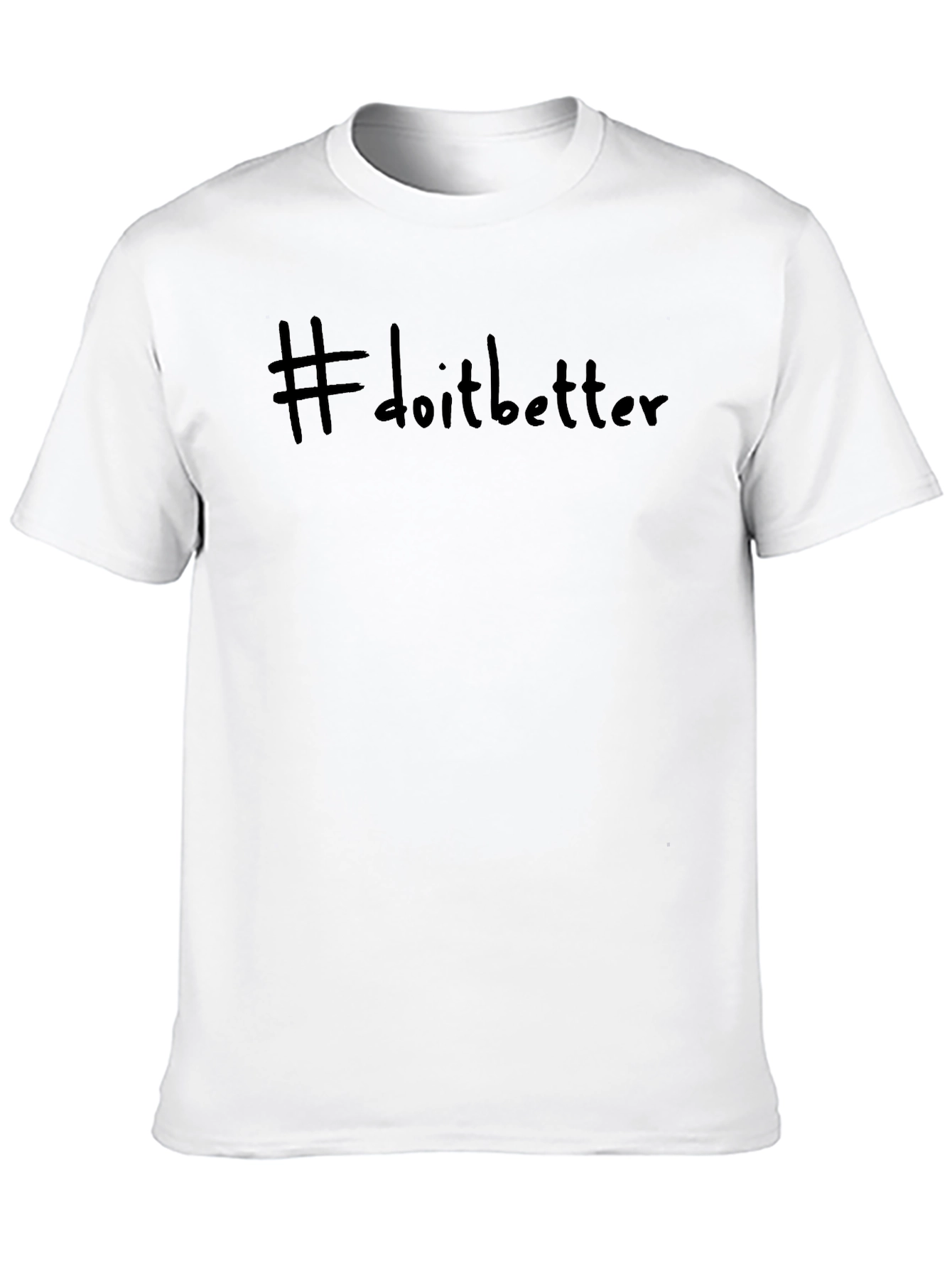 #doitbetter Black Casual Graphic Tee