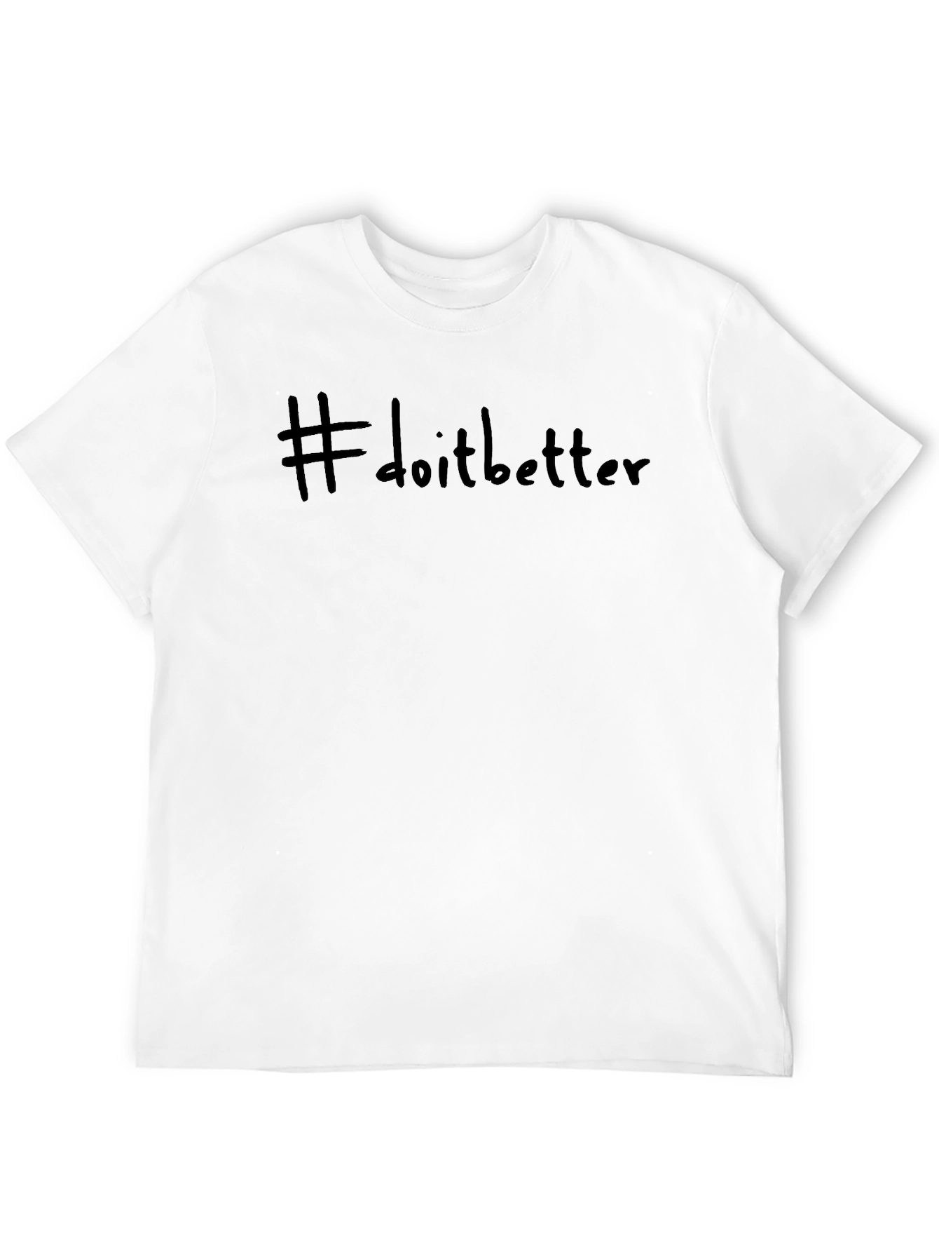 #doitbetter Black Casual Graphic Tee