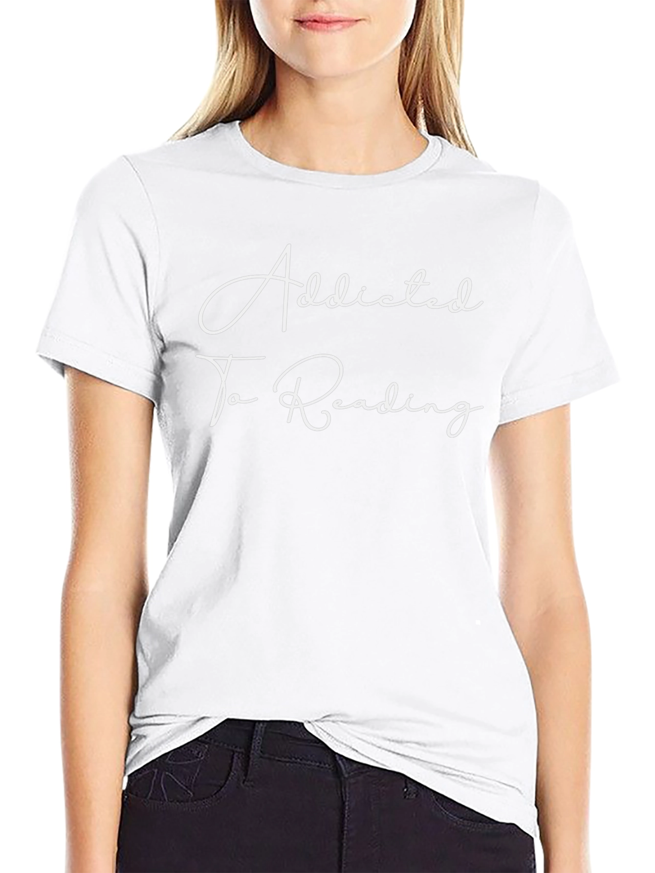 Addicted To Reading Black T-Shirt