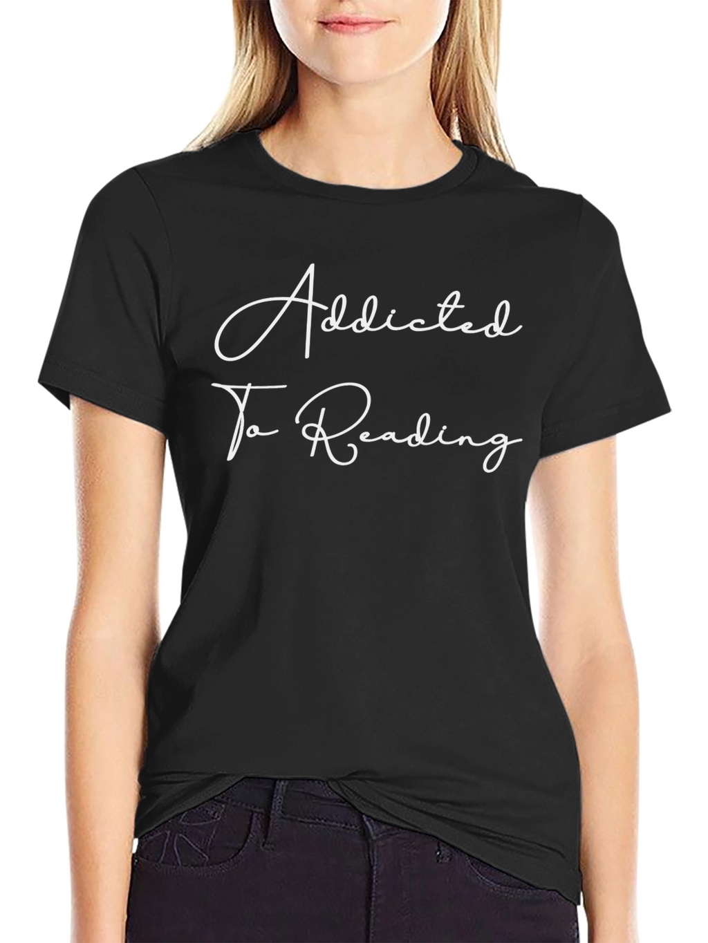 Addicted To Reading Black T-Shirt