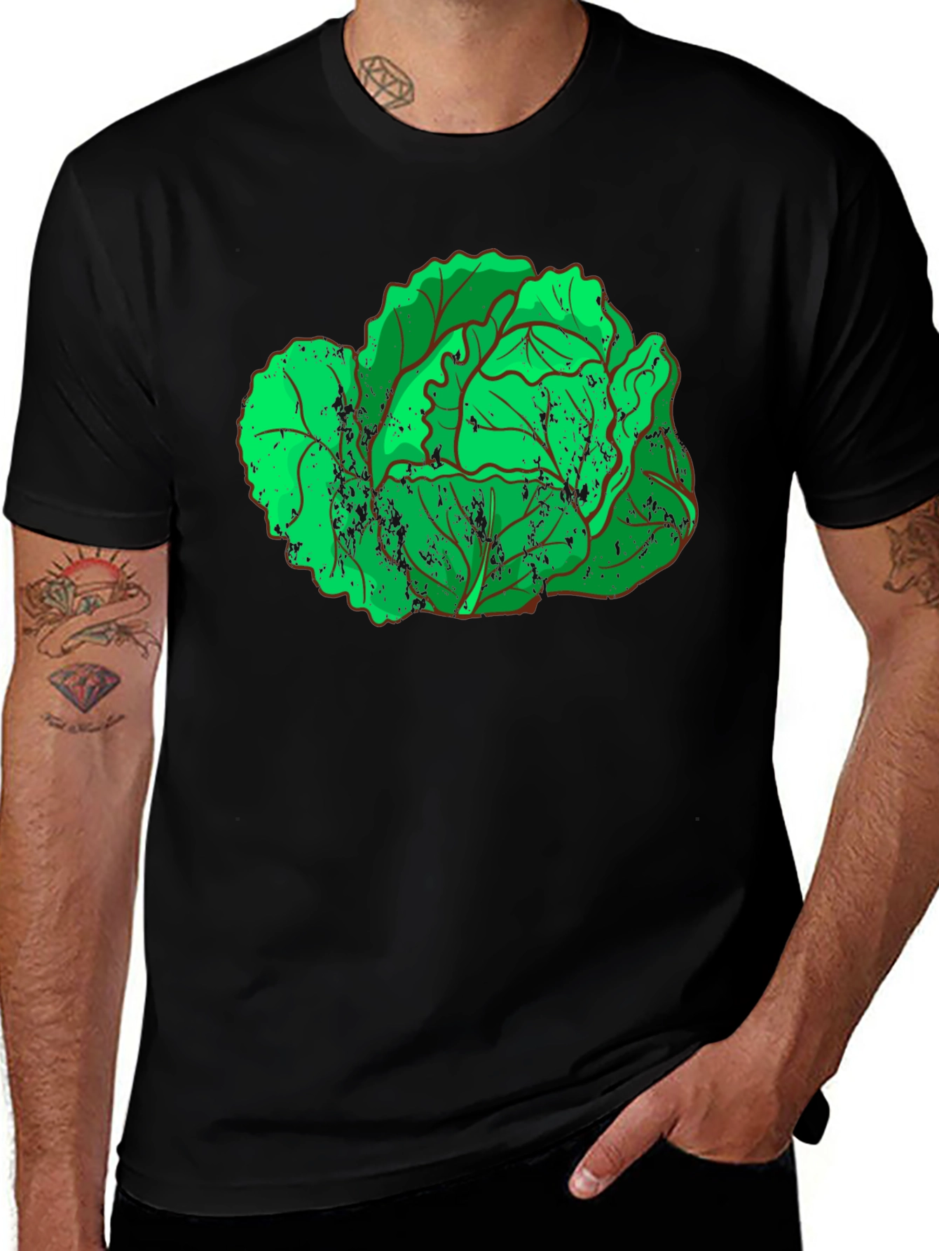 Cabbage Graphic Tee - Fresh Style