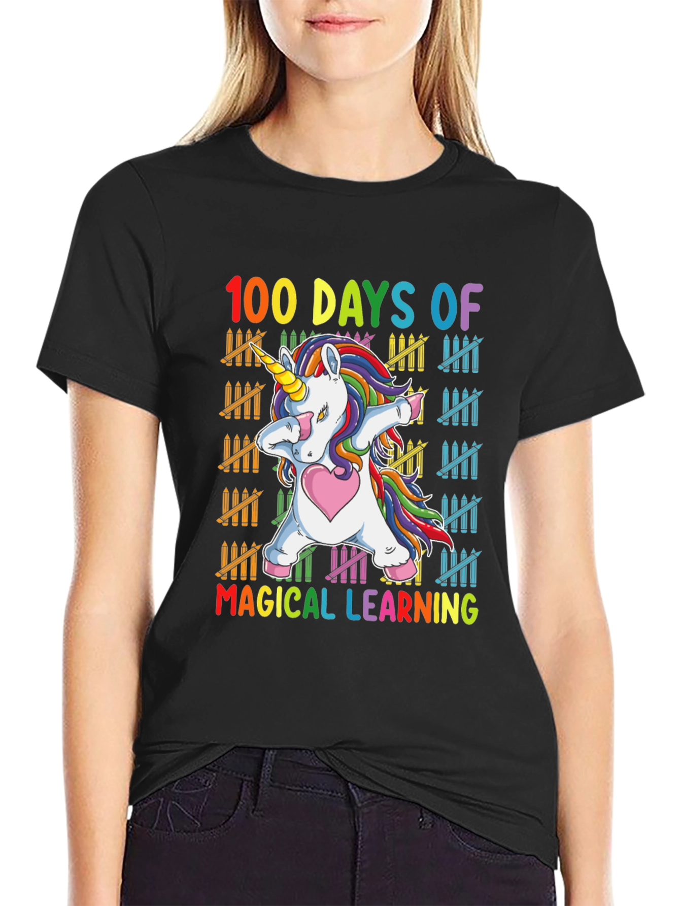 100 Days of Magical Learning Unicorn T-Shirt