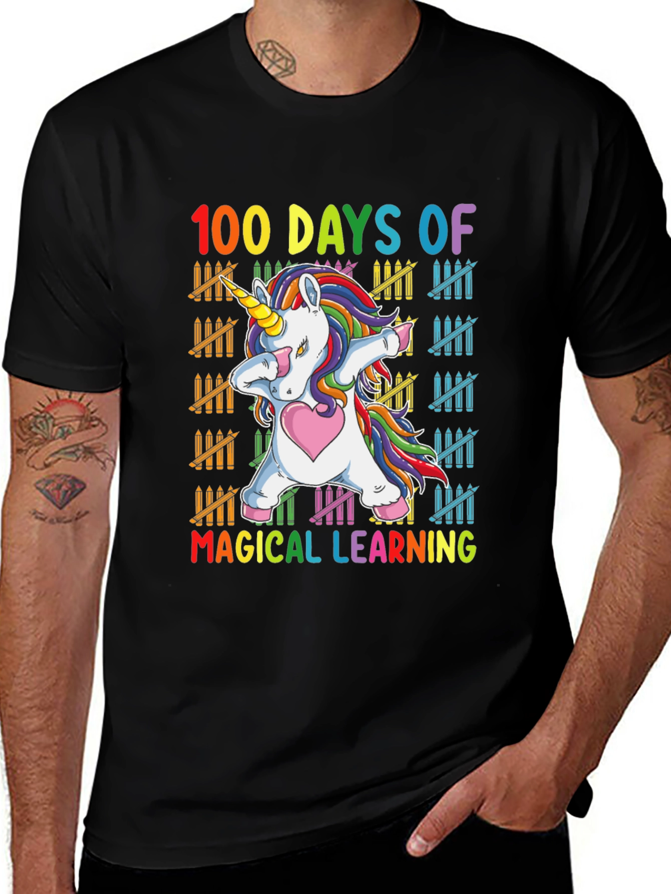 100 Days of Magical Learning Unicorn T-Shirt