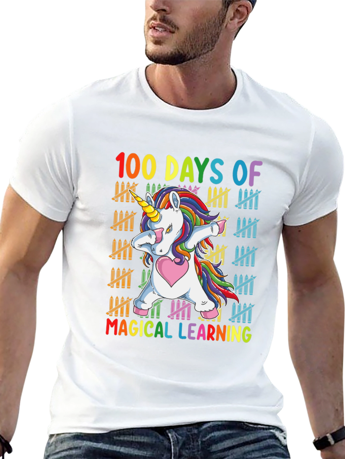 100 Days of Magical Learning Unicorn T-Shirt