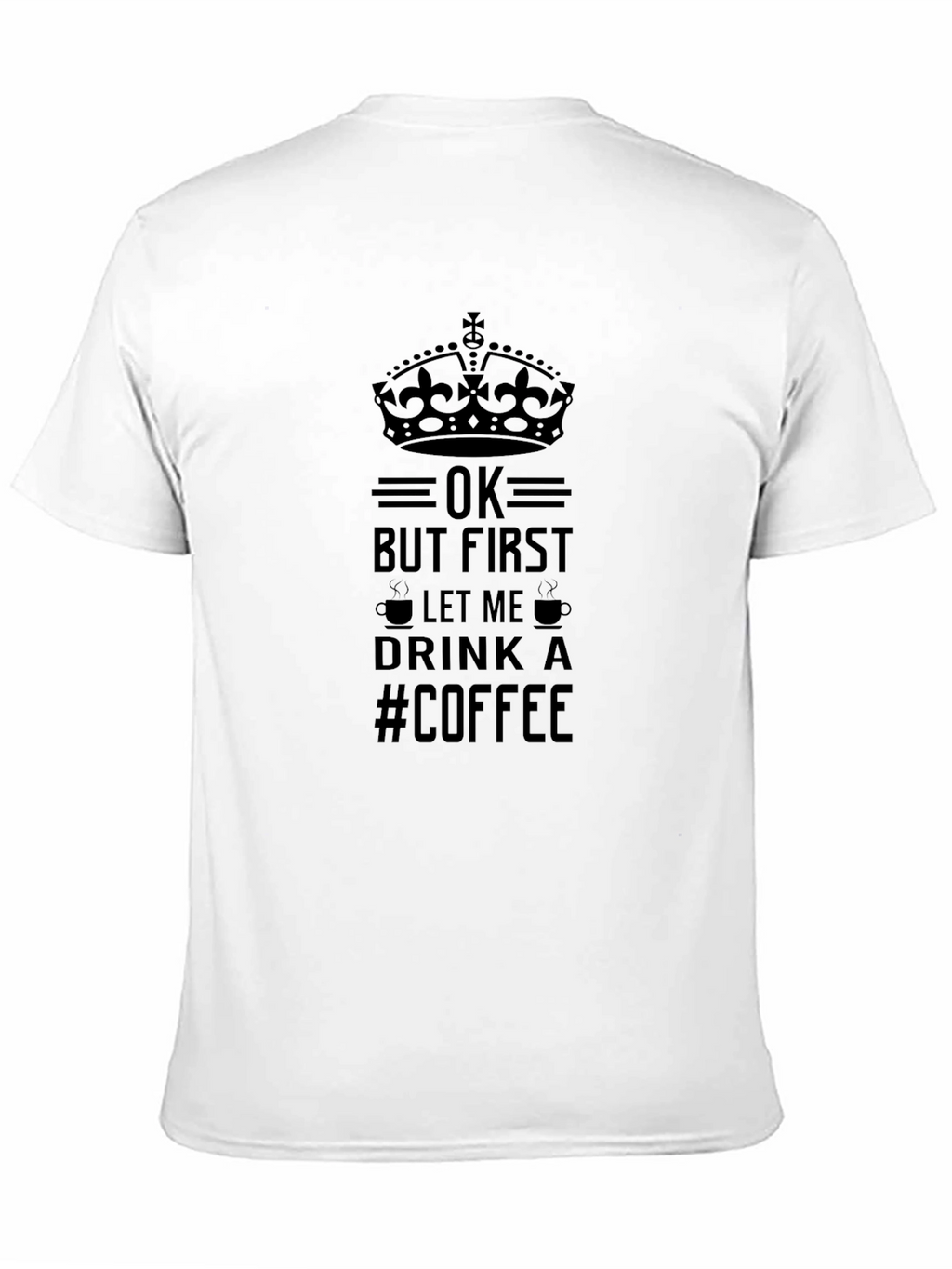 But First Coffee Graphic Print Crewneck T-shirt