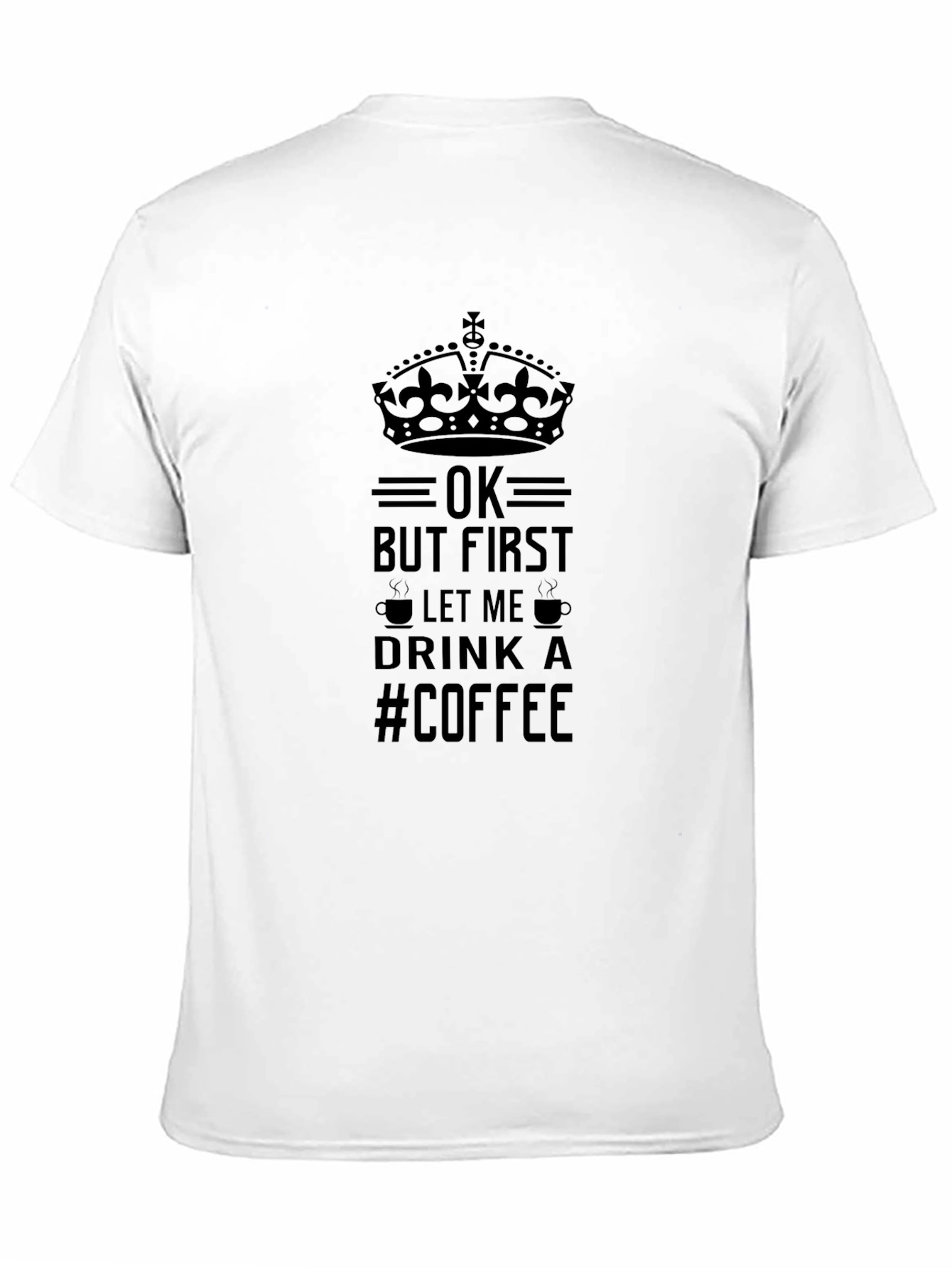 But First Coffee Graphic Print Crewneck T-shirt