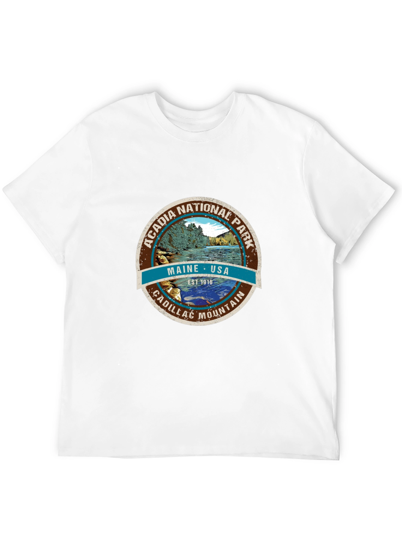 Acadia National Park Tee - Maine USA Cadillac Mountain