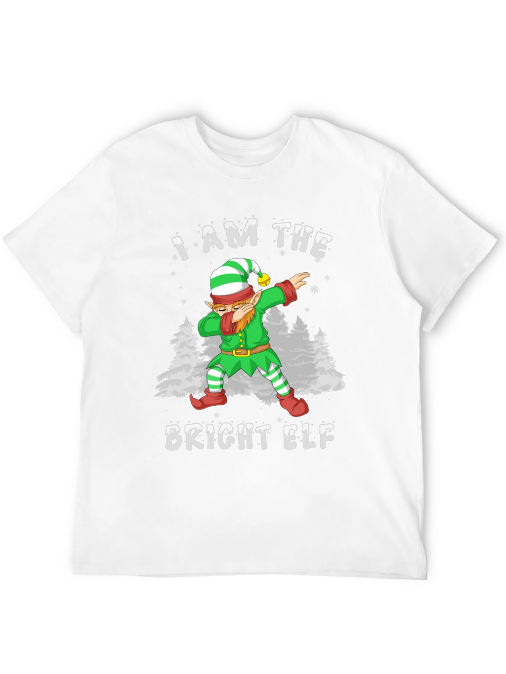 Bright Elf Dabbing Christmas T-Shirt