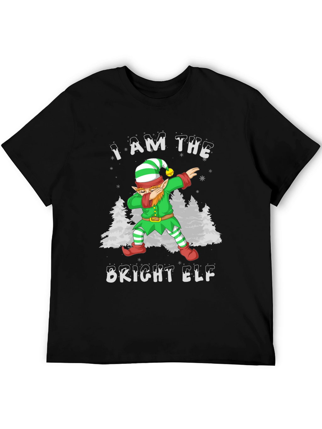 Bright Elf Dabbing Christmas T-Shirt