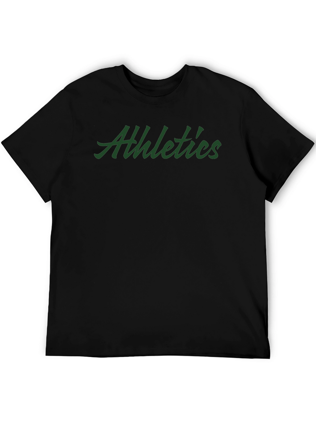Athletics Script Black T-Shirt