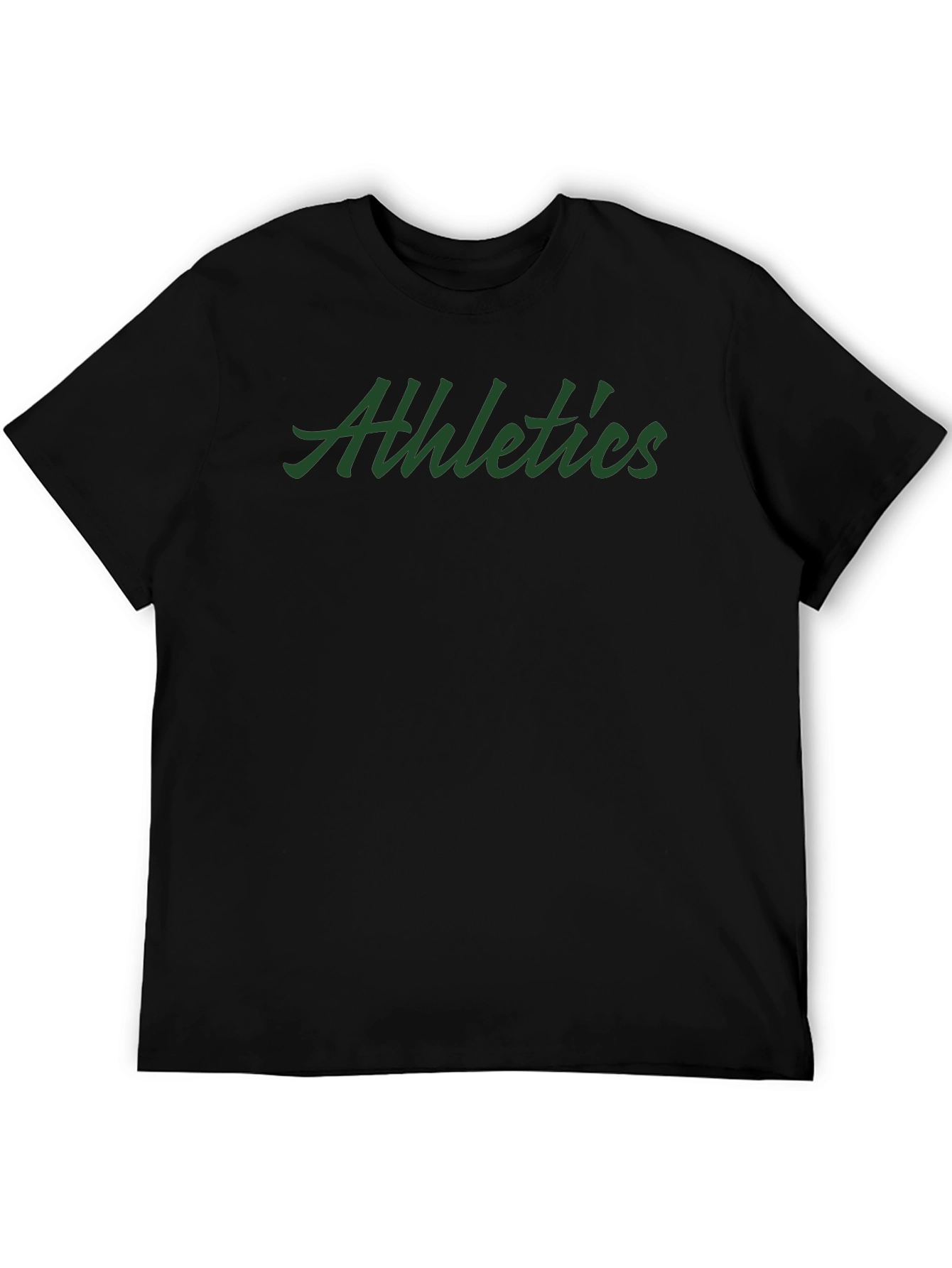 Athletics Script Black T-Shirt