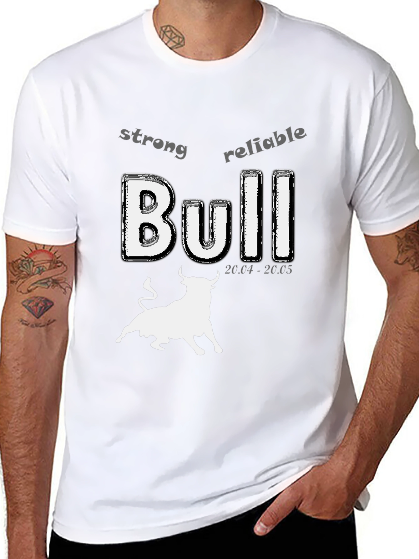 Bull Zodiac T-Shirt - Strong Reliable Design