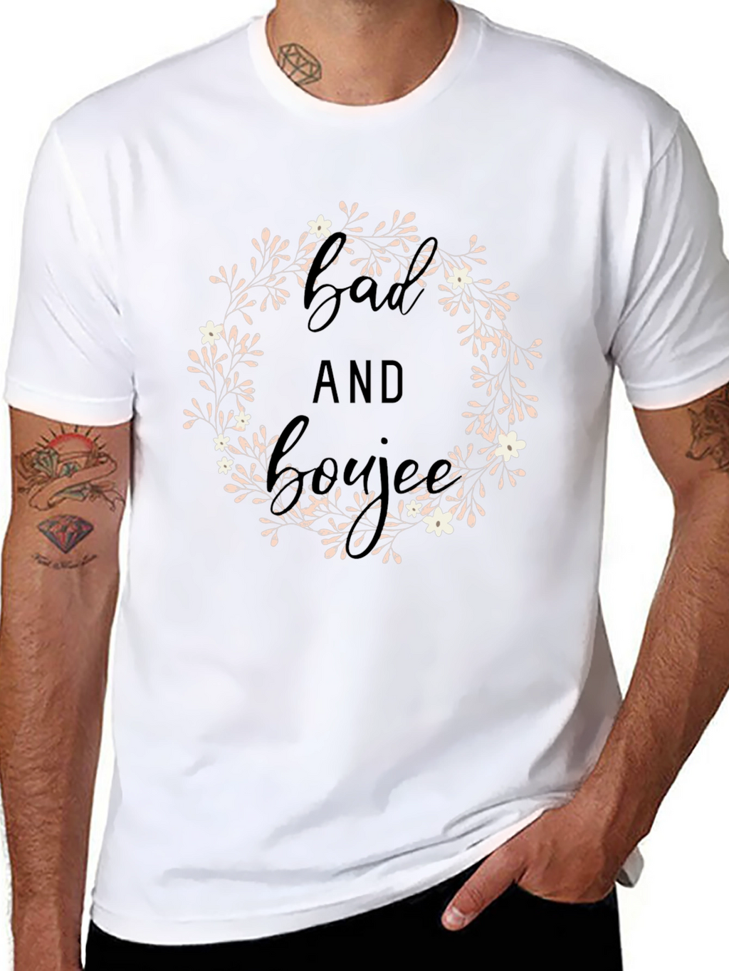 Bad and Boujee Black Graphic Tee