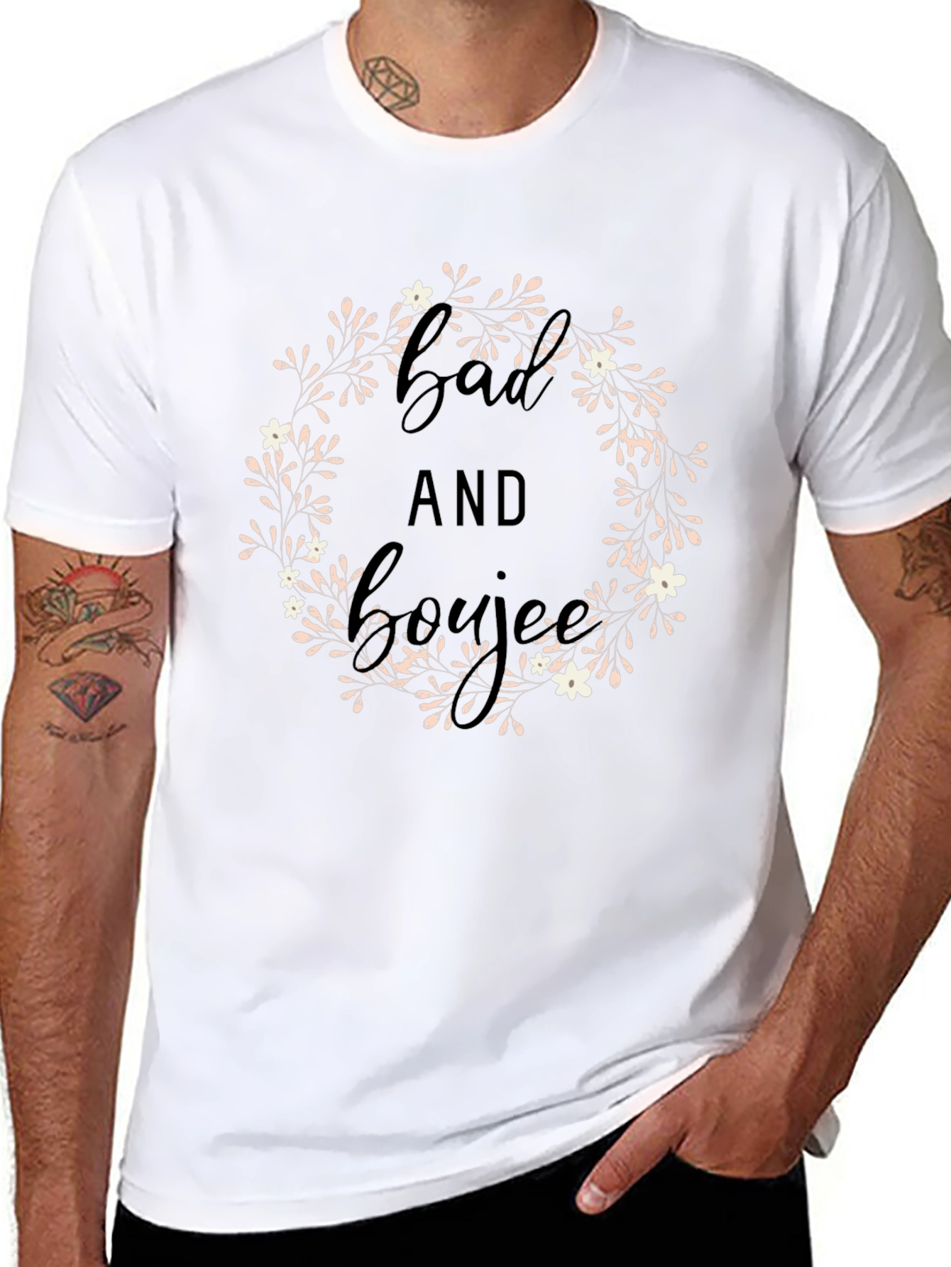 Bad and Boujee Black Graphic Tee