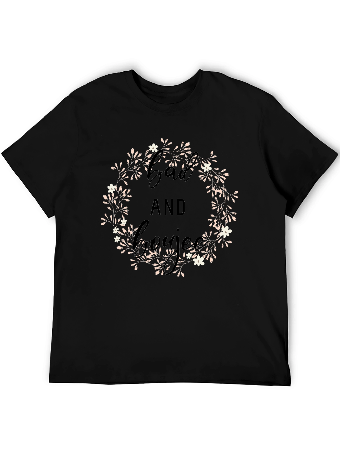 Bad and Boujee Black Graphic Tee