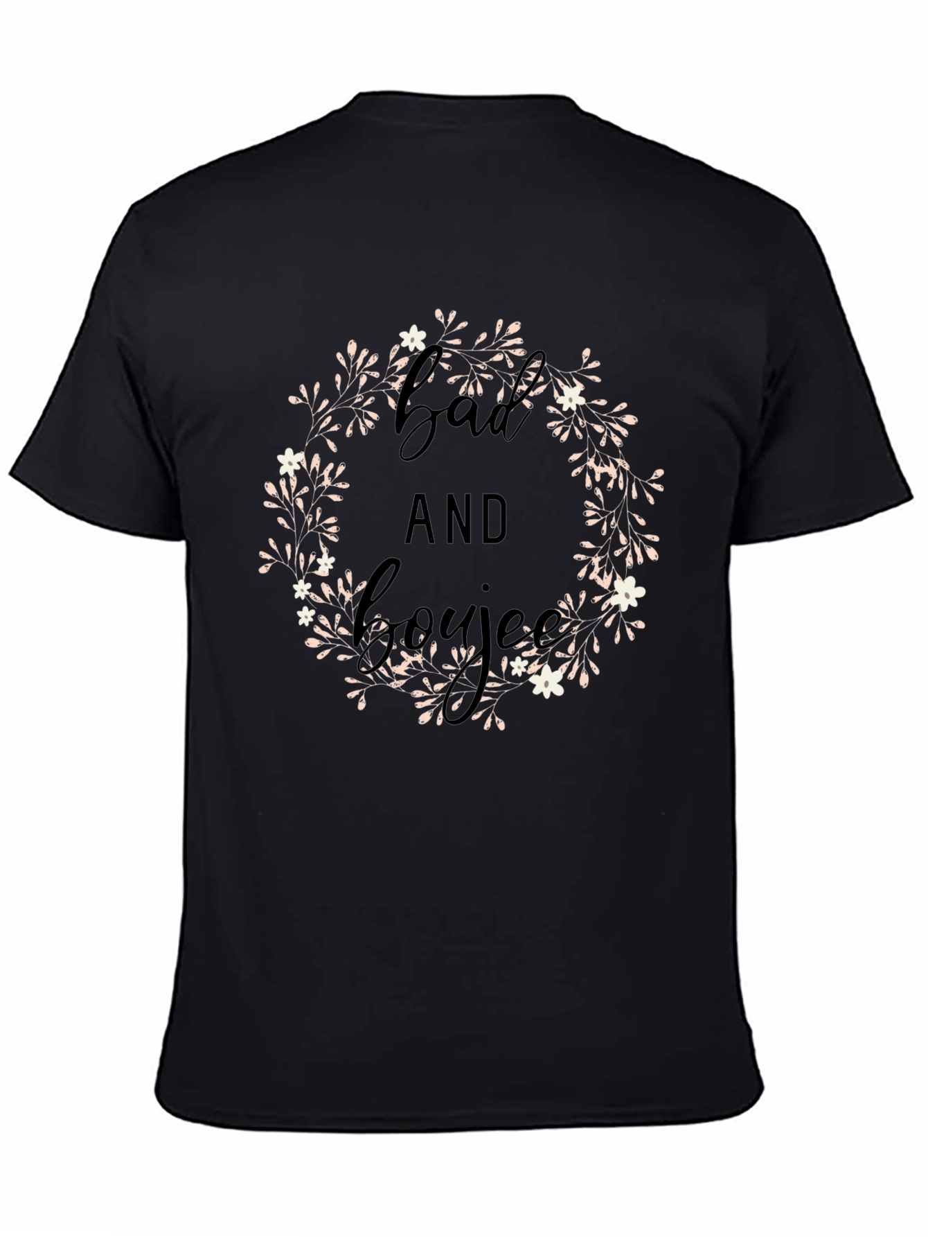 Bad and Boujee Black Graphic Tee