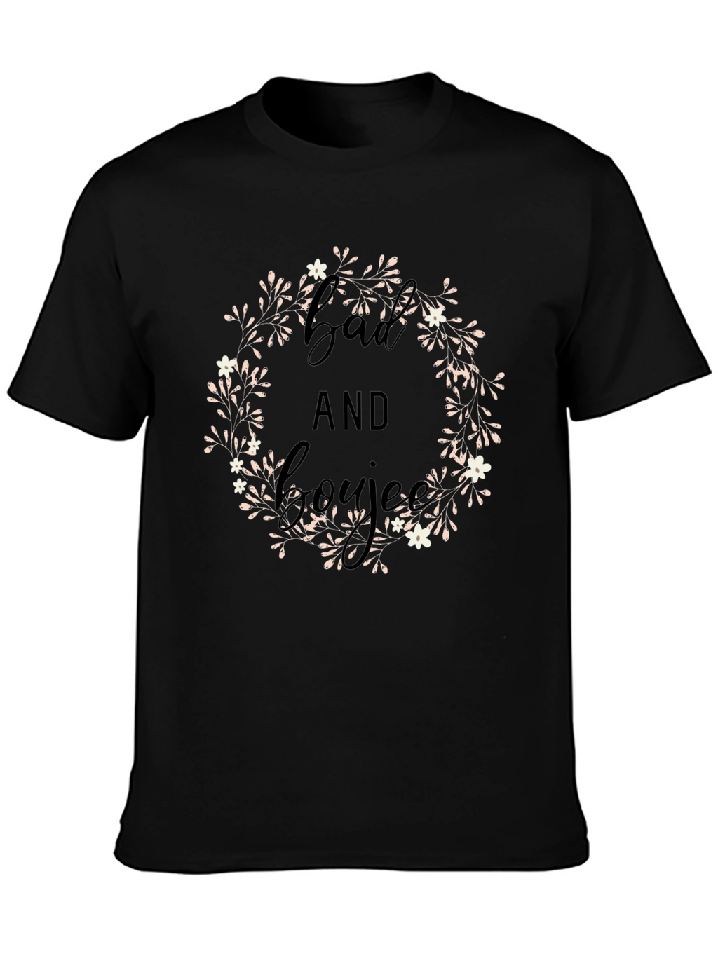 Bad and Boujee Black Graphic Tee