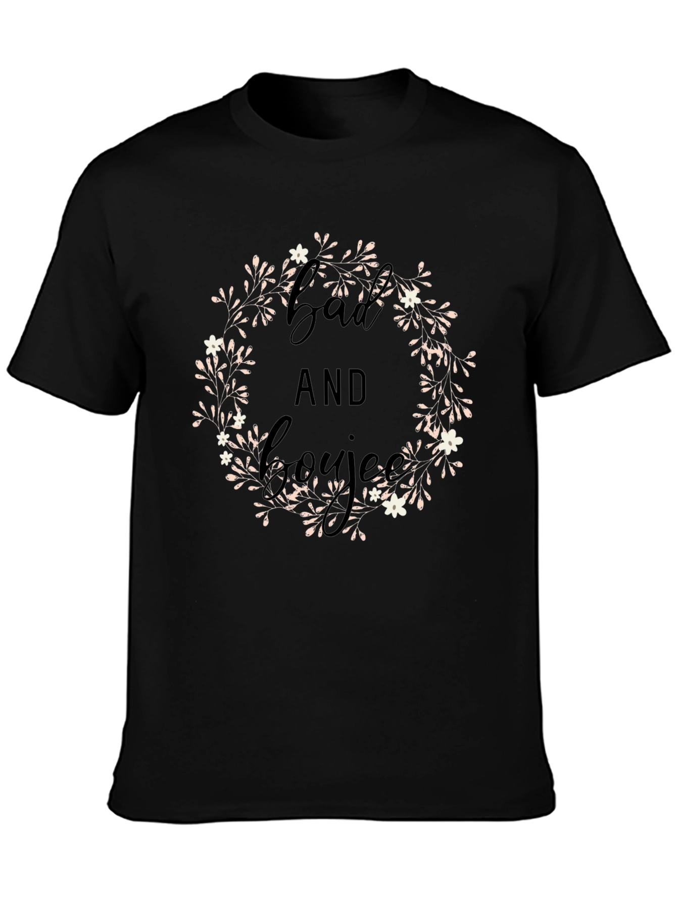 Bad and Boujee Black Graphic Tee