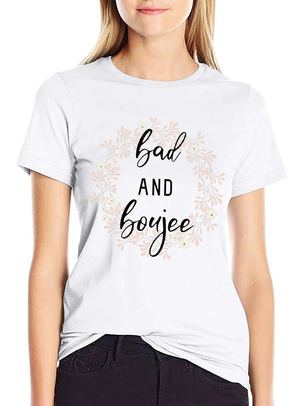 Bad and Boujee Black Graphic Tee