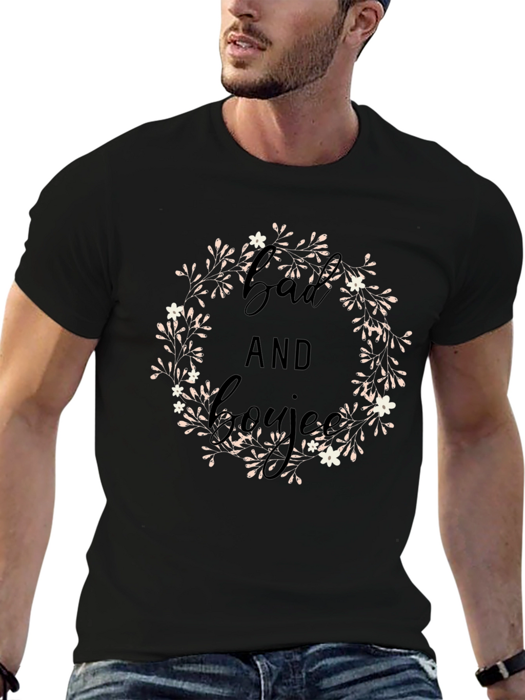 Bad and Boujee Black Graphic Tee