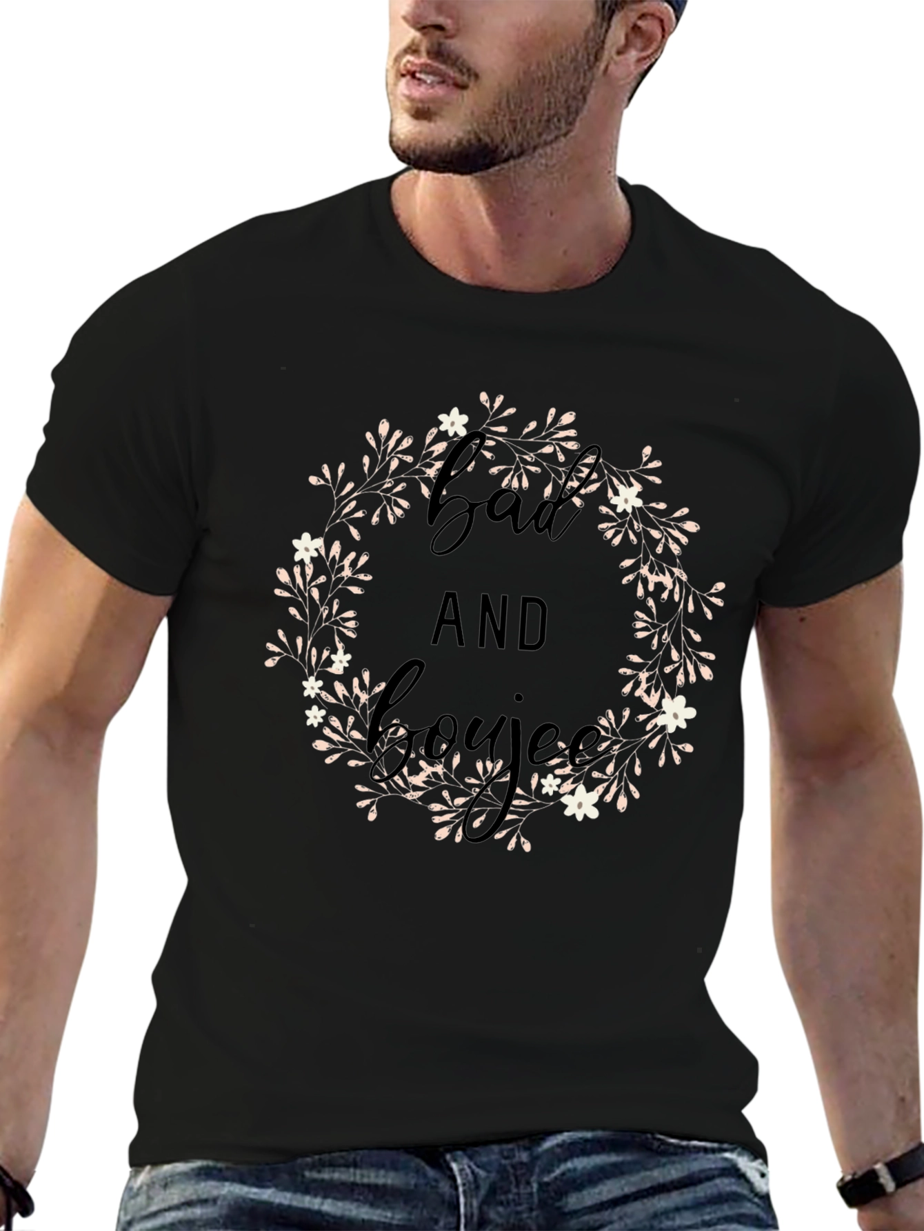 Bad and Boujee Black Graphic Tee