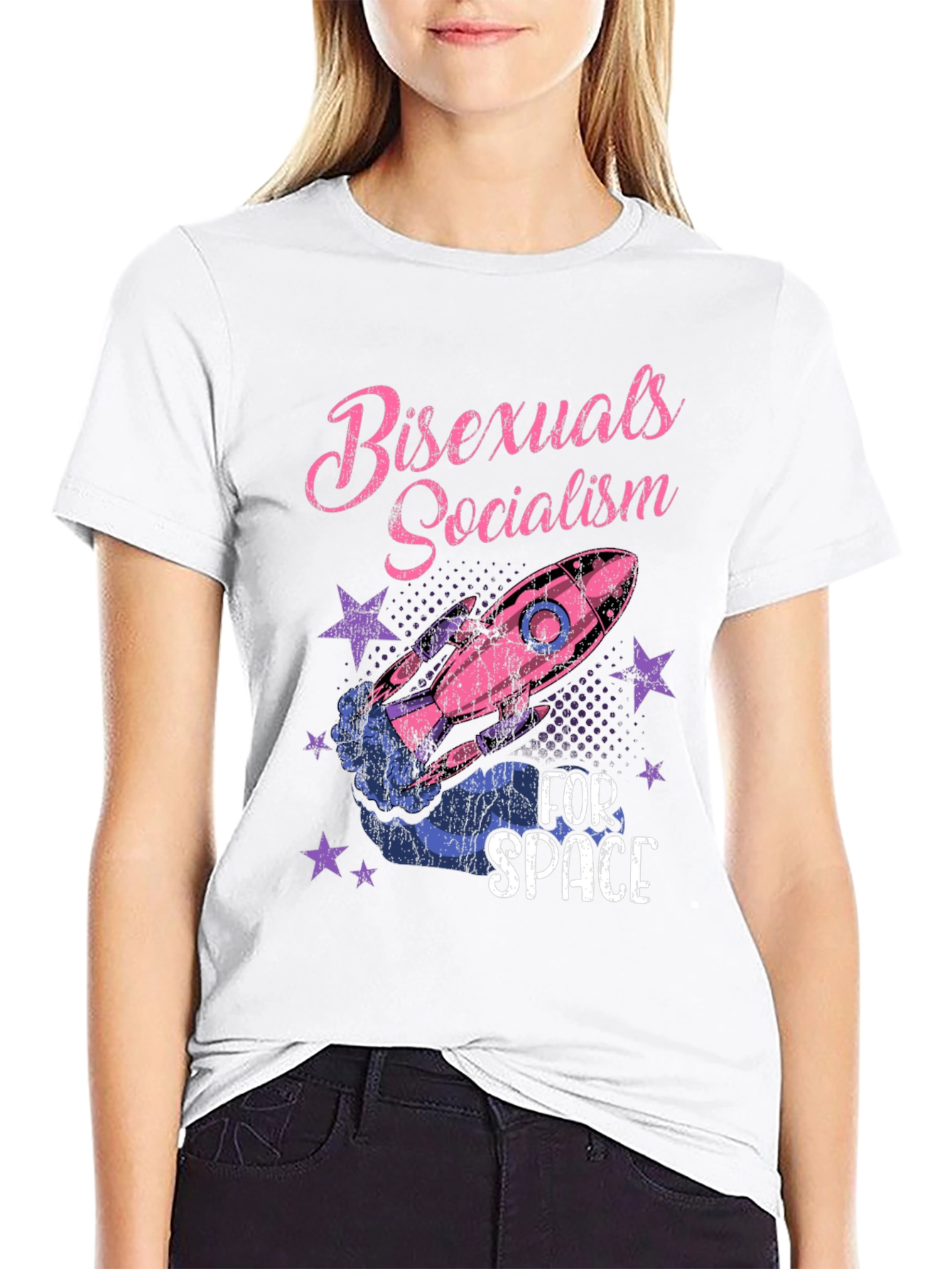 Bisexuals Socialism For Space Graphic Tee